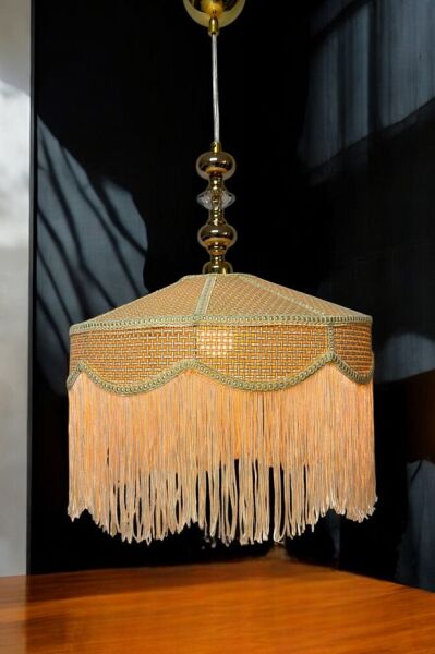 Rattan Deniz Model Püsküllü Naturel Renk Lüx