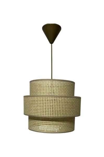 Rattan 3'lü Model Naturel Renk