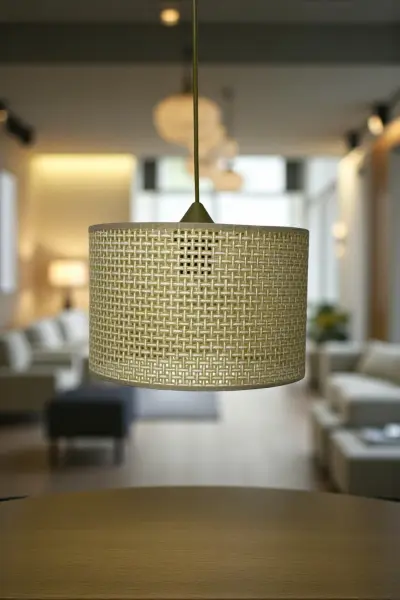 Rattan Tekli Model Naturel Renk