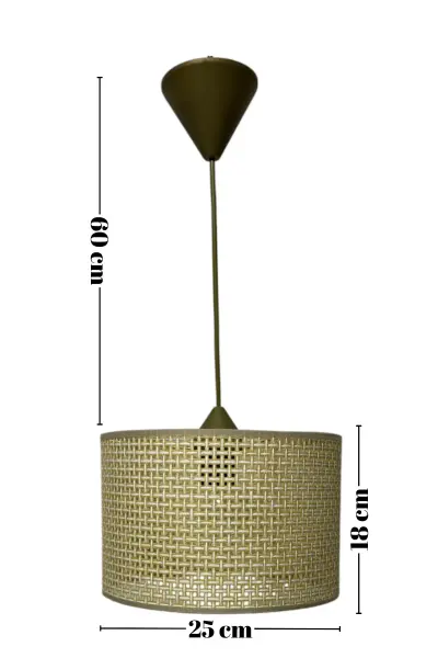 Rattan Tekli Model Naturel Renk
