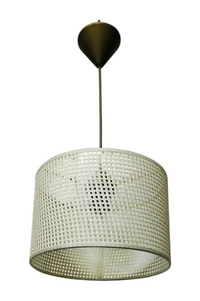 Rattan Tekli Model Krem Renk