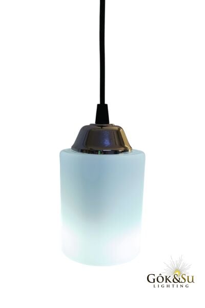 2’li Cam Sarkıt Avize Beyaz Renk