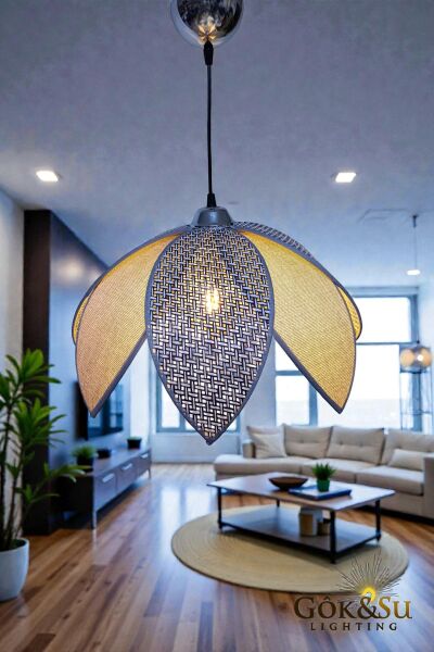 Rattan Papatya Model Siyah Renk