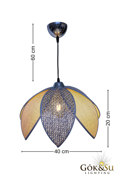 Rattan Papatya Model Siyah Renk