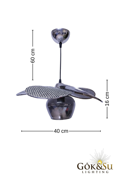 Rattan Pervane Model Siyah Camlı