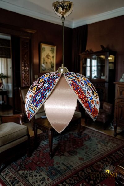 Papatya Model Etnik Serisi Dekoratif Sarkıt Avize