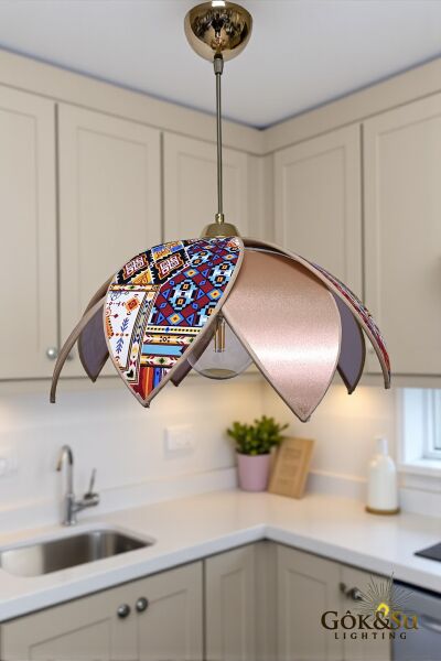 Papatya Model Etnik Serisi Dekoratif Sarkıt Avize