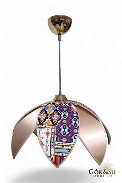 Papatya Model Etnik Serisi Dekoratif Sarkıt Avize