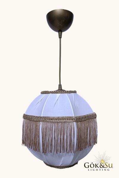 Kumaş Germe Alca Püskül Dekoratif Sarkıt Avize