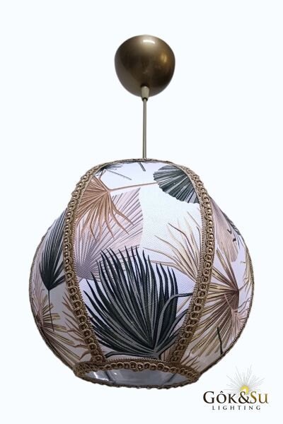 Dekoratif Palma Model Kumaş PVC Sarkıt Avize