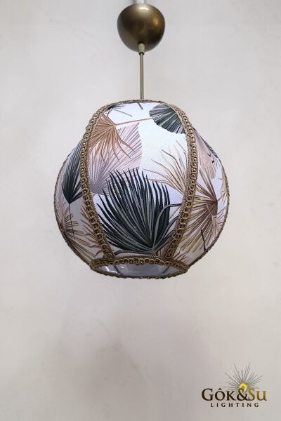 Dekoratif Palma Model Kumaş PVC Sarkıt Avize