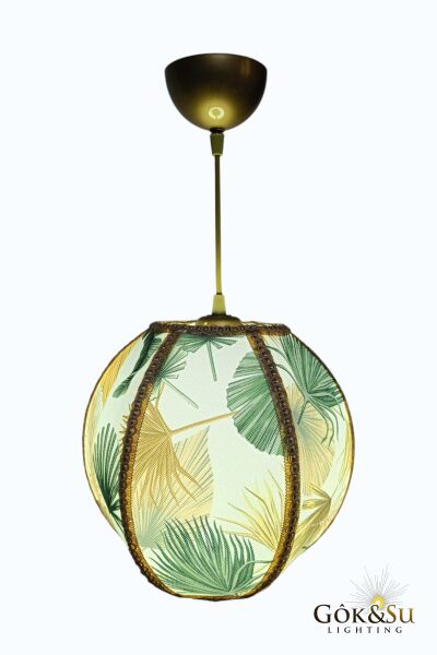 Dekoratif Palma Model Kumaş PVC Sarkıt Avize