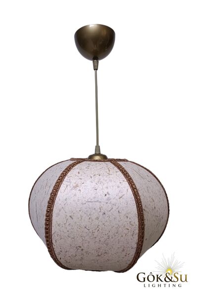 Dekoratif Lola Model Kumaş PVC Sarkıt Avize