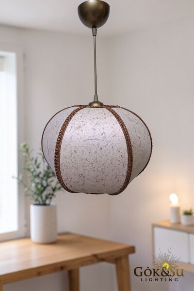 Dekoratif Lola Model Kumaş PVC Sarkıt Avize